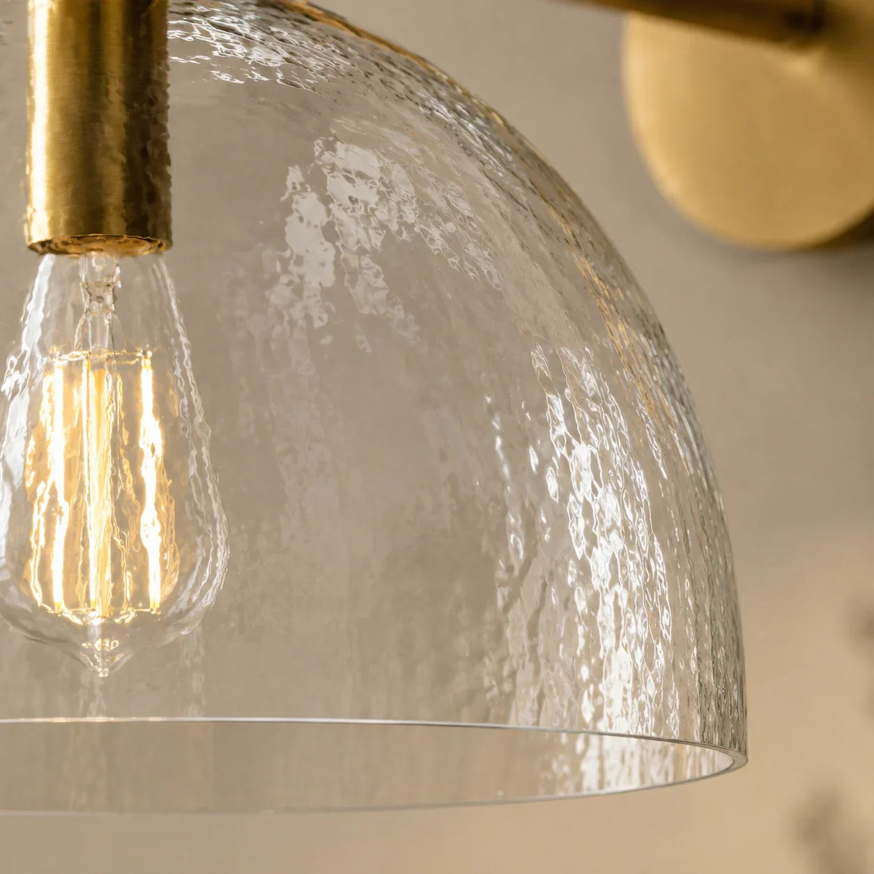 Wandlamp Gerecycled Glas Antique Brass – Minimalistische Wandverlichting voor Badkamer, Gang, Hal & Slaapkamer | Sansoti