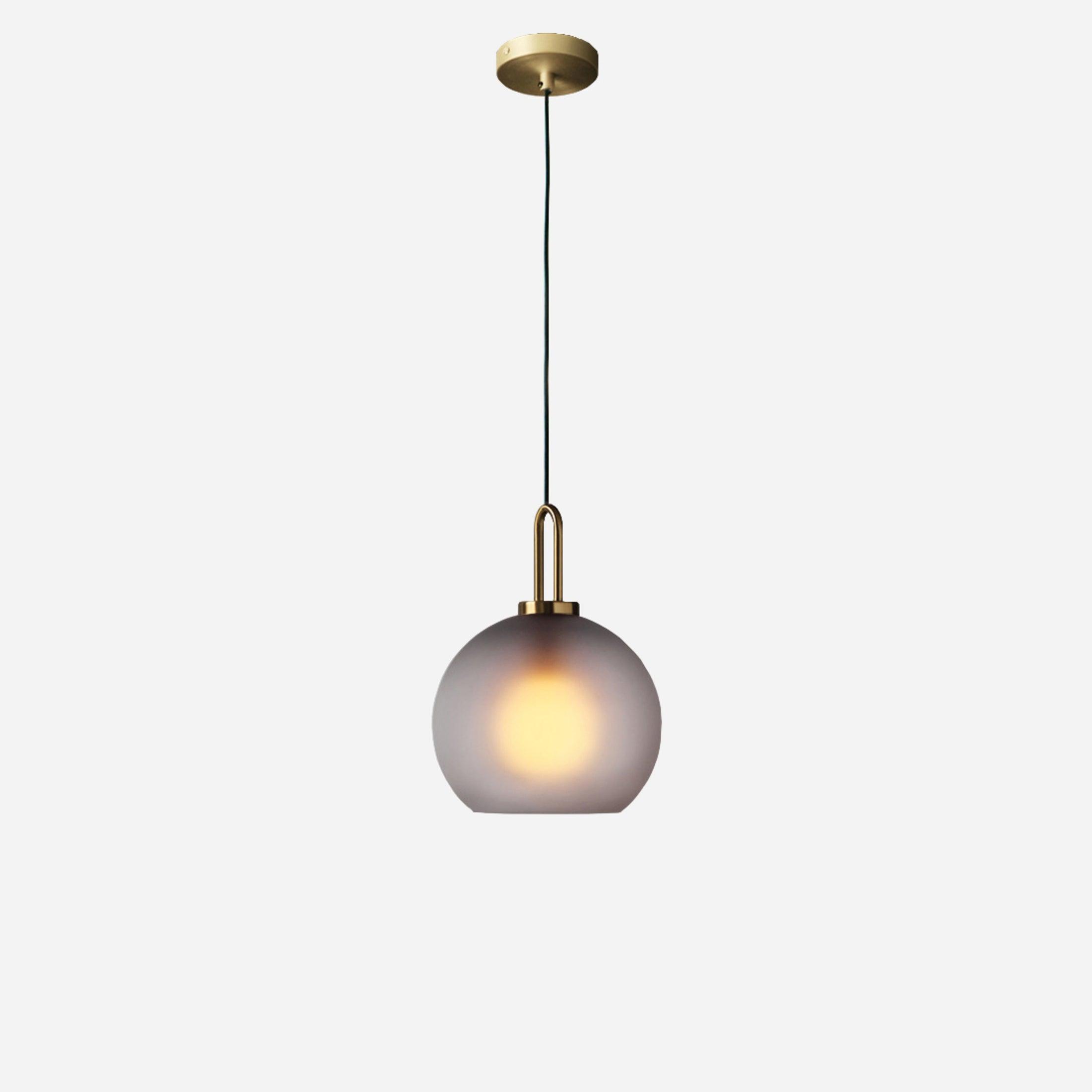 Glazen Hanglamp met Koperen Afwerking – Capsule & Sphere Vormen | Sansoti