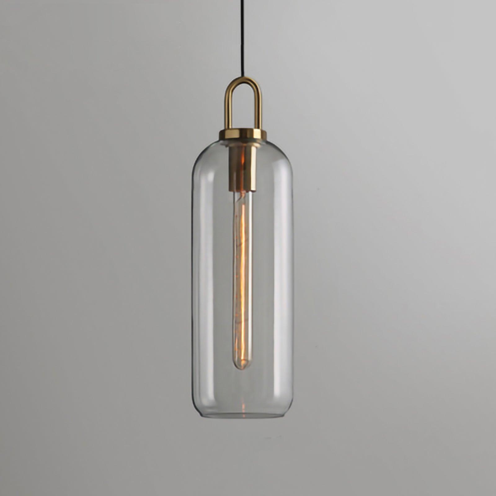 Glazen Hanglamp met Koperen Afwerking – Capsule & Sphere Vormen | Sansoti