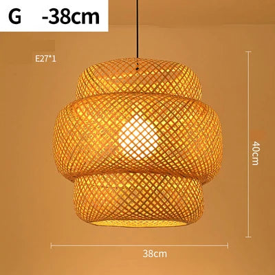 Handgemaakte Rotan Hanglamp – Scandinavisch Rustiek Design – Natuurlijke Sfeerverlichting | Sansoti