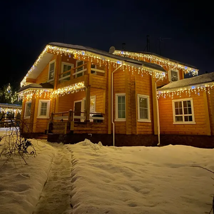 LED Gordijnverlichting Warm Wit 4-32 Meter Waterbestendig Feestverlichting Buiten | Sansoti
