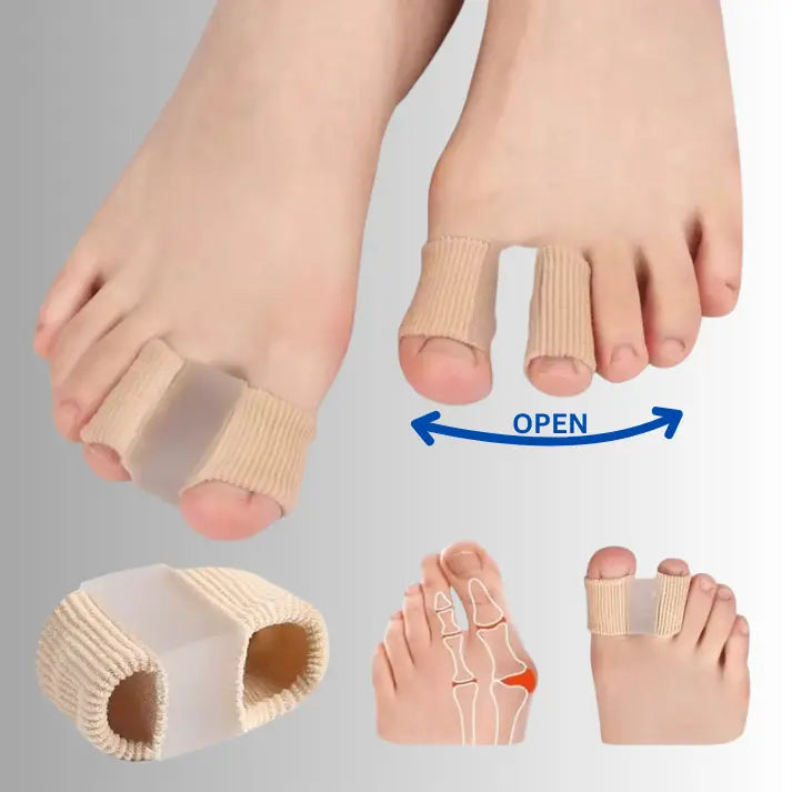 Teenspreiderset Siliconen voor Hallux Valgus en Overlappende Tenen – Zachte Correctie & Pijnverlichting | Sansoti