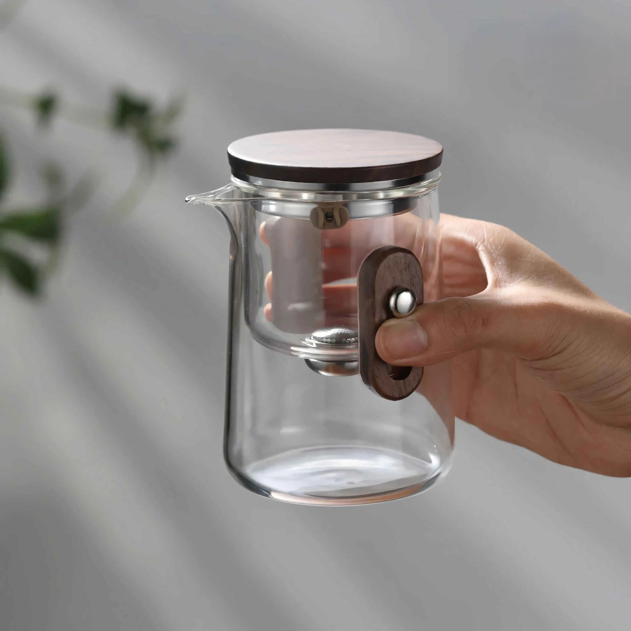 Théière de Voyage en Verre 330ml Borosilicate avec Tasses et Valise de Transport Camping Plein Air | Restfield