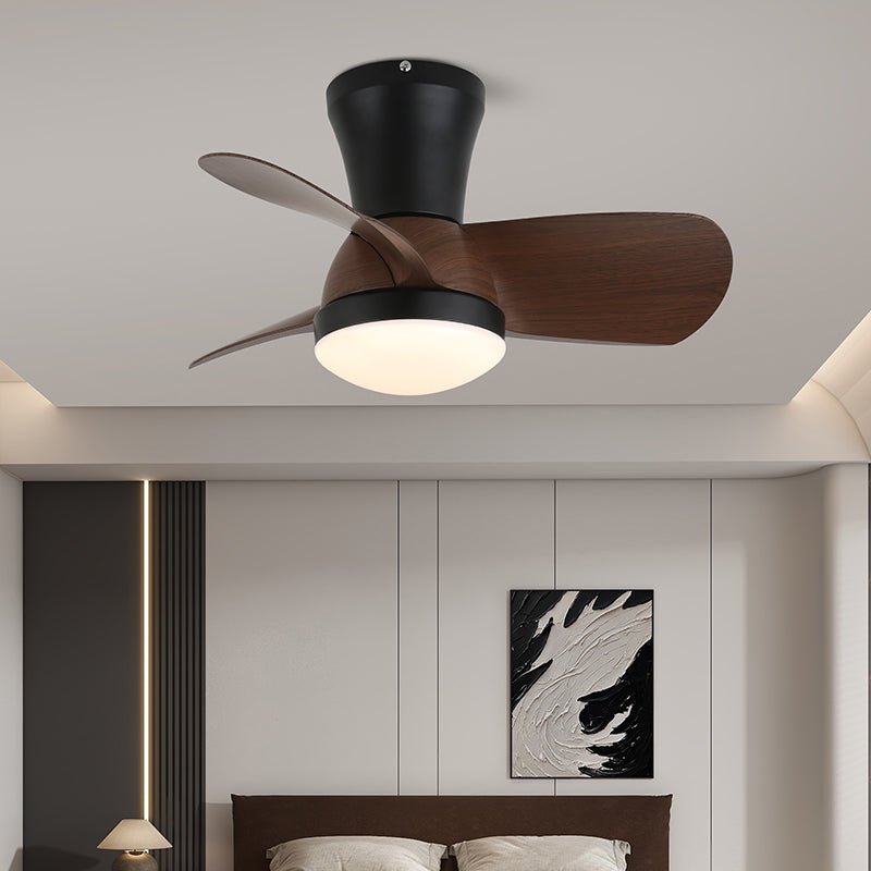 Plafondventilator met Verlichting Minimalistische Houtlook | Sansoti