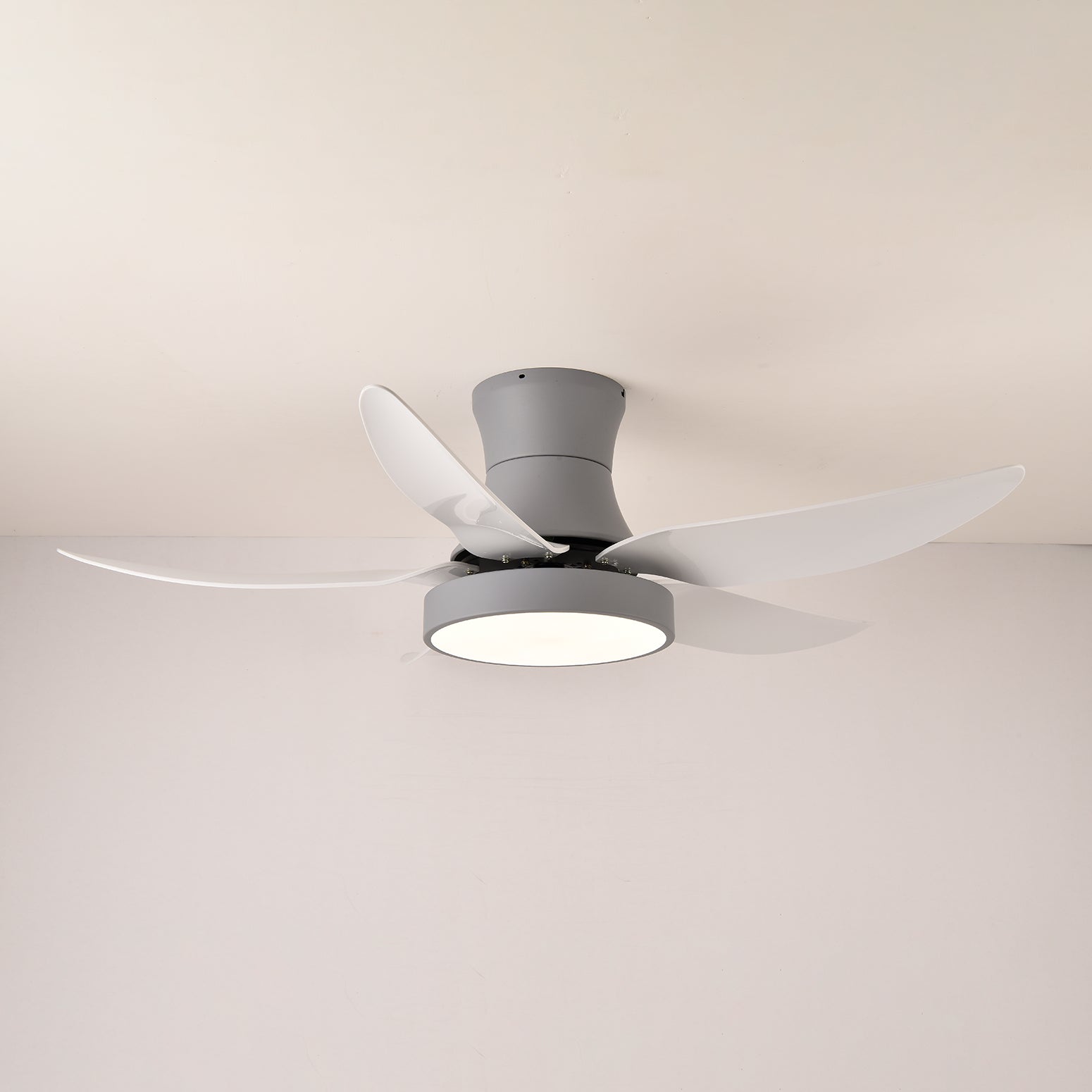 Plafondventilator met Verlichting 132cm Modern Zwart Metaal Kunststof LED 24W Verstelbaar 6 Snelheden | Sansoti