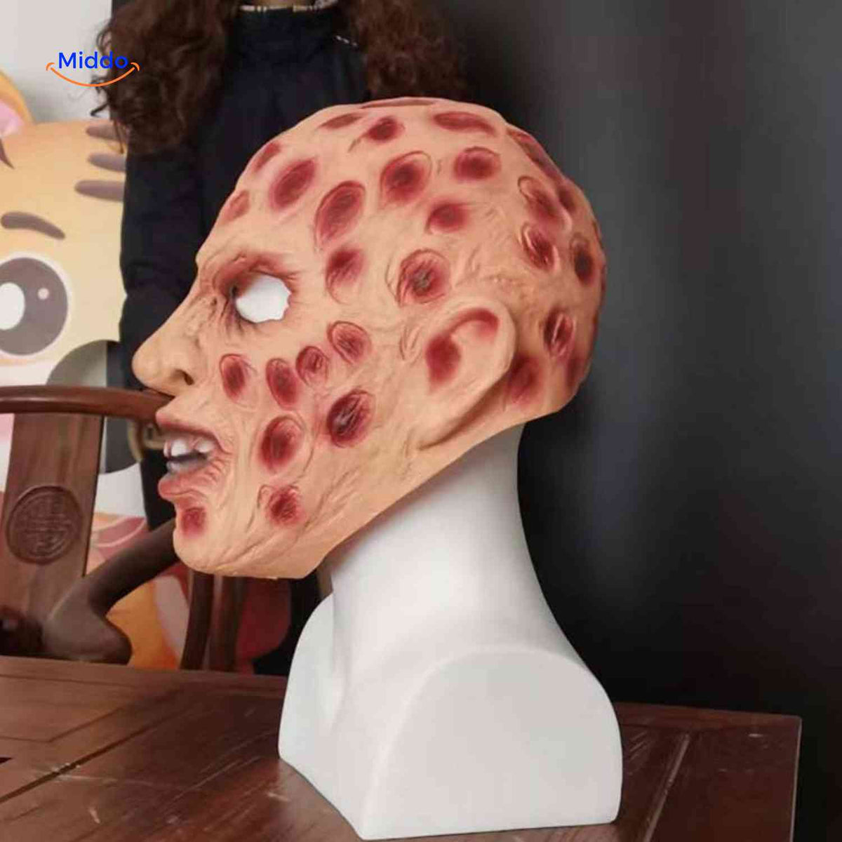 Horror Face Mask Silicone Realistic Zombie Halloween Cosplay Party Creepy Scary Adults | Sansoti