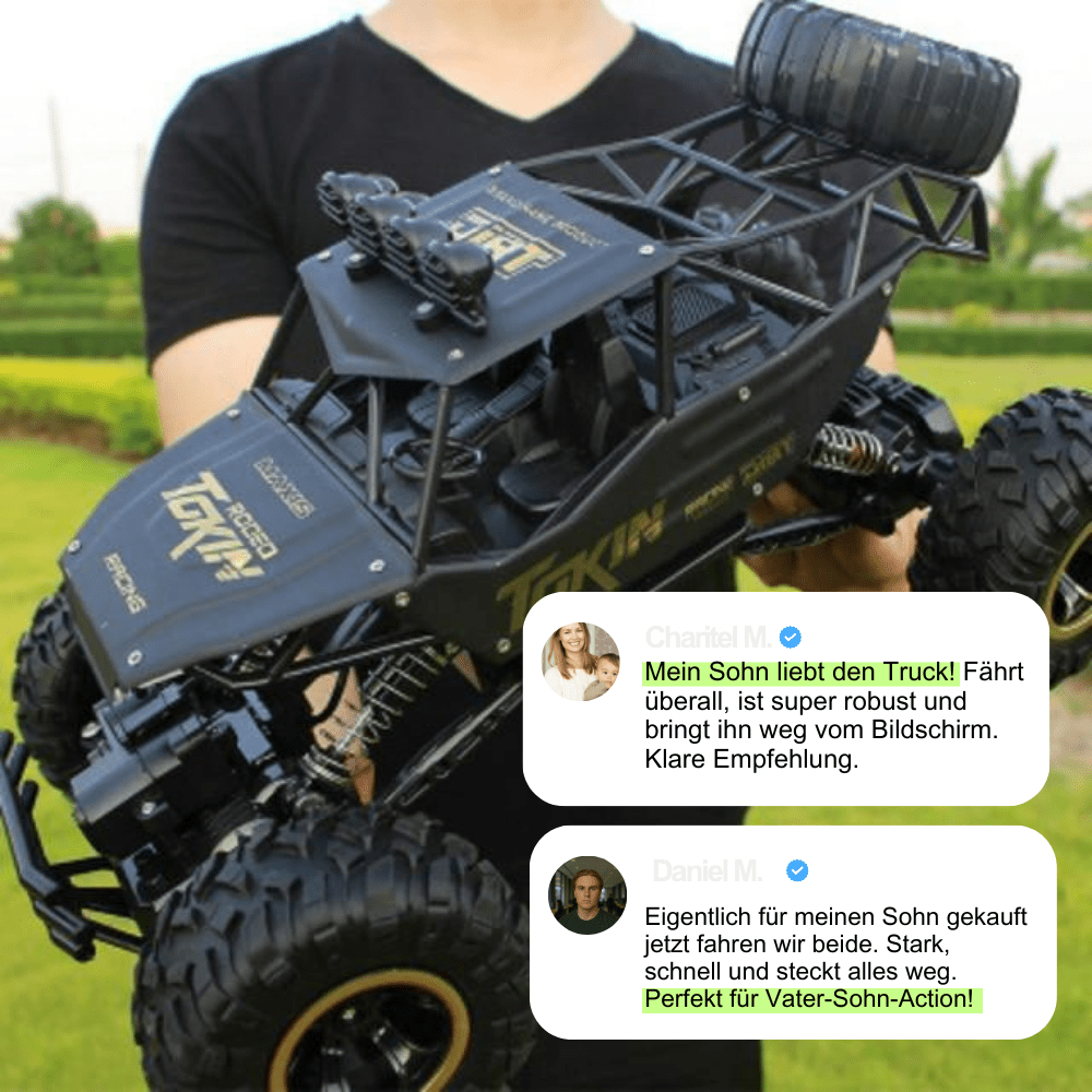 RC Monstertruck 4x4 Offroad 15km/h 30min Spielzeit 1:12 Kinder Erwachsene | Restfield