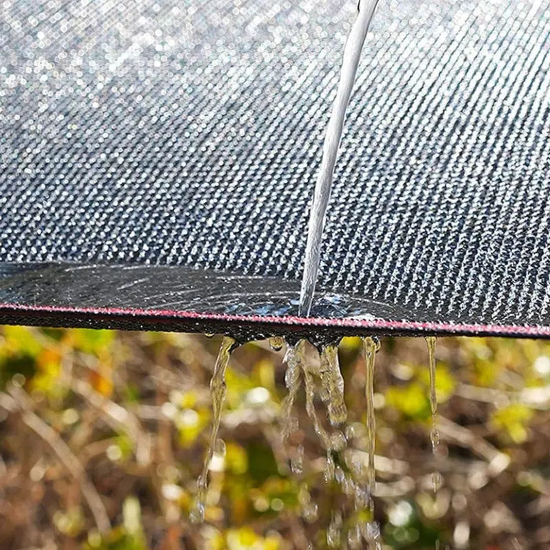 Square HDPE Shade Sail Black with Eyelets UV-Resistant for Balcony, Terrace, and Garden Sun Protection | Sansoti
