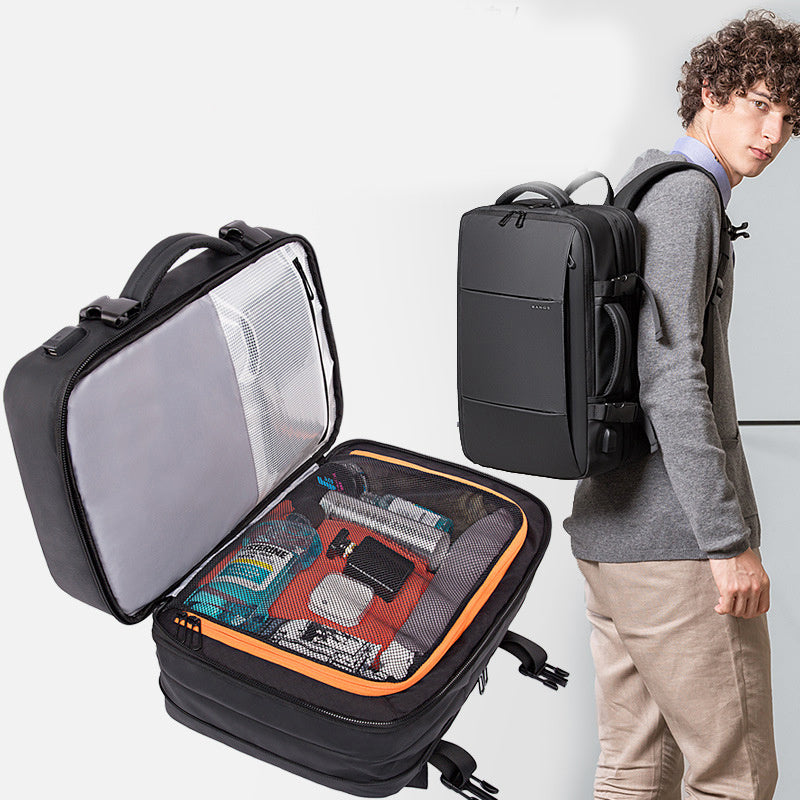 Business Casual Rugzak Zwart Blauw Groen Grijs Roze | Veelzijdige Dagrugtas voor Werk Reizen Laptop School | Premium Waterdichte Polyester Reis Backpack 15 inch Laptopvak | Ergonomische Gewatteerde Schouderbanden | Sansoti