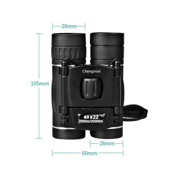 Compacte Vouwverrekijker 40x22 met Draagtas voor Wandelen Reizen Vogels Spotten Outdoor Natuur Observatie | Sansoti
