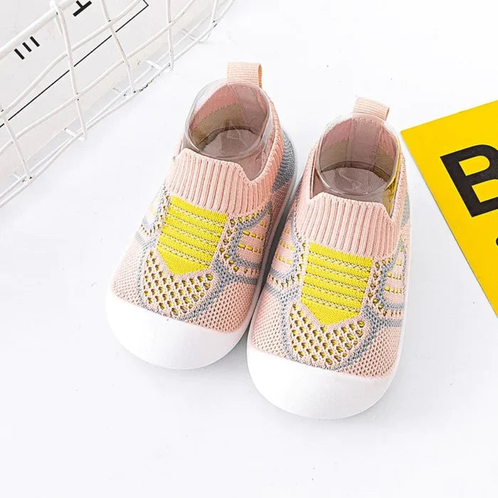 Antislip Babyschoensokken met TPR Zool Katoenen Bovenwerk voor Wandelende Peuters Eerste Stapjes Indoor | Sansoti