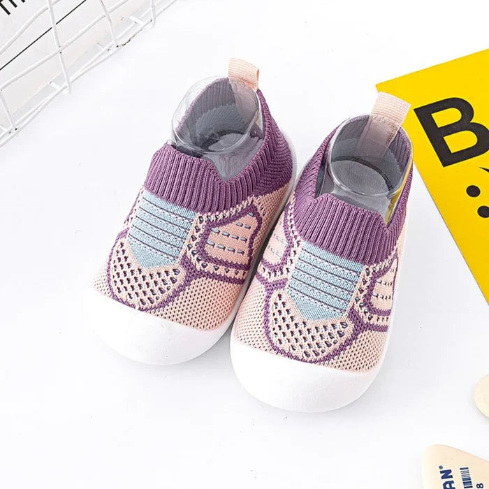 Antislip Babyschoensokken met TPR Zool Katoenen Bovenwerk voor Wandelende Peuters Eerste Stapjes Indoor | Sansoti