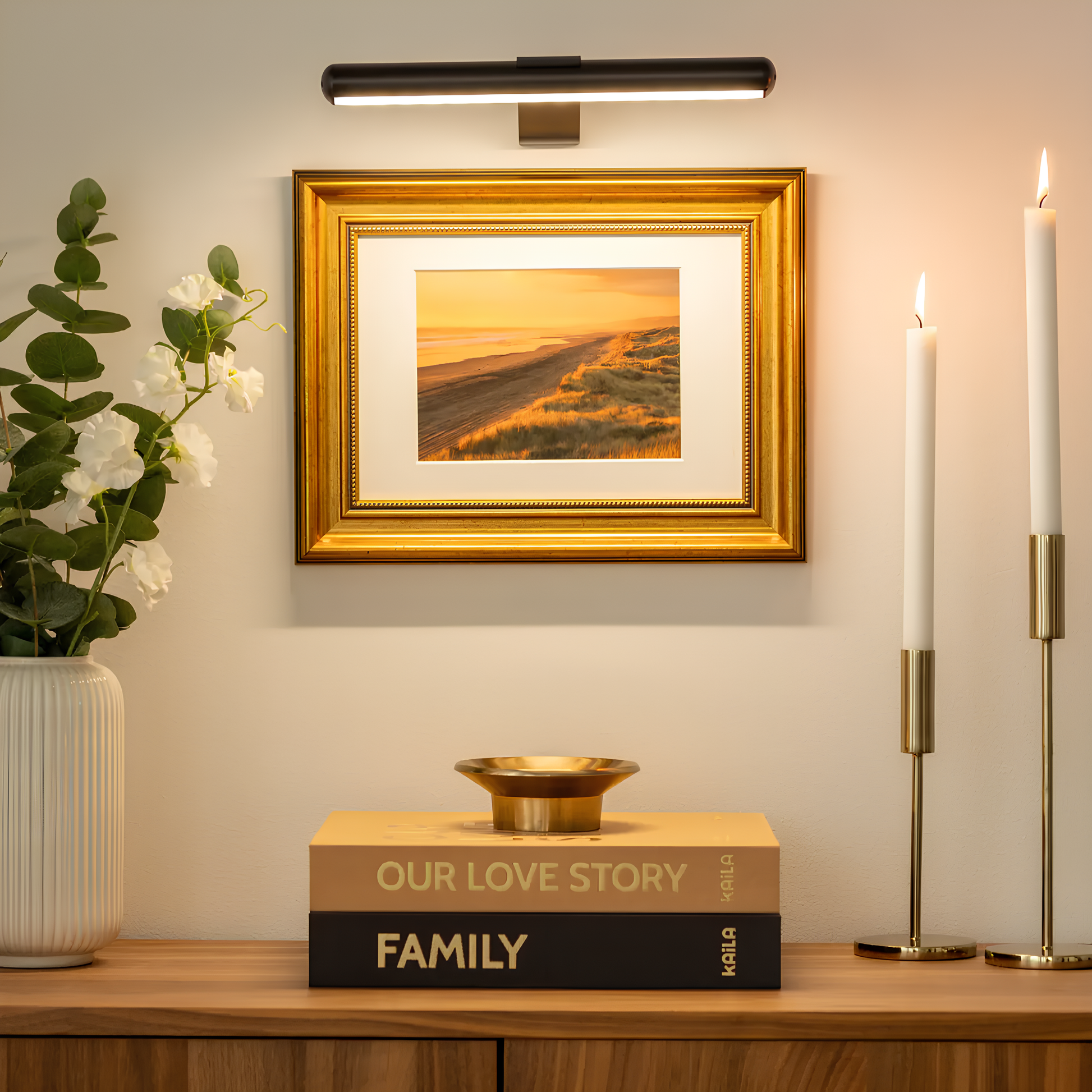 Éclairage mural LED sans fil pour tableaux – Lampe murale rechargeable pour œuvres d’art et photos | Restfield