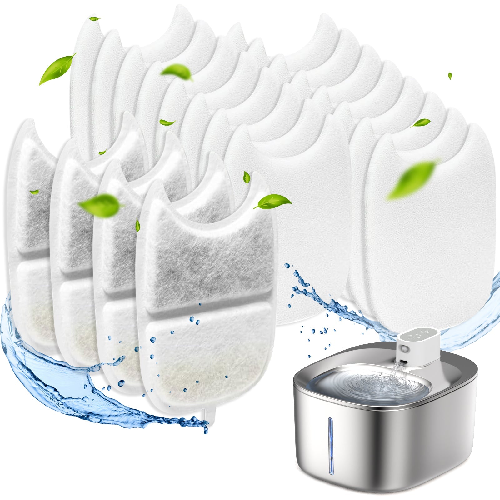 Slimme RVS Drinkfontein voor Katten en Kleine Honden 4L – Draadloos met Filter en Stil Waterpomp | Sansoti