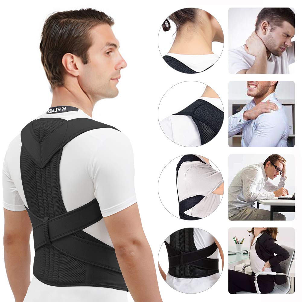 Ergonomische Houdingscorrector voor Schouders en Rug - Verstelbaar en Ademend - Unisex Postuurbrace | Sansoti