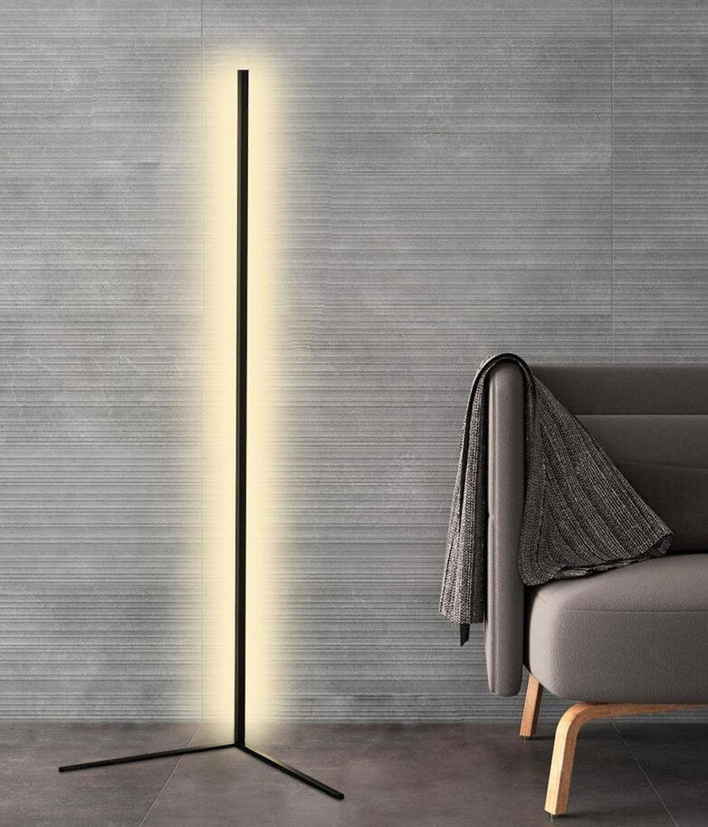Stehleuchte LED Dimmbar Fernbedienung 142cm Aluminium Minimalistisch Wohnzimmer Schlafzimmer | Restfield