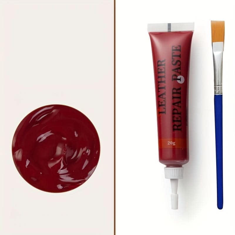 Kit de réparation du cuir pour meubles, sièges de voiture et canapés, kit de restauration avec applicateur 3x10cm | Sansoti