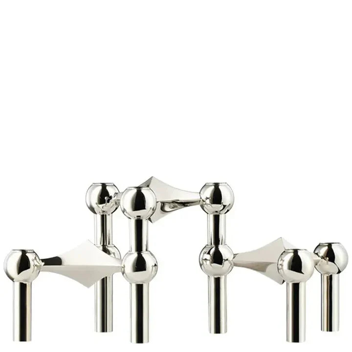 Design Kerzenständer aus Metall mit modularem Rahmen | Moderne Tischdekoration & Stimmungslicht
