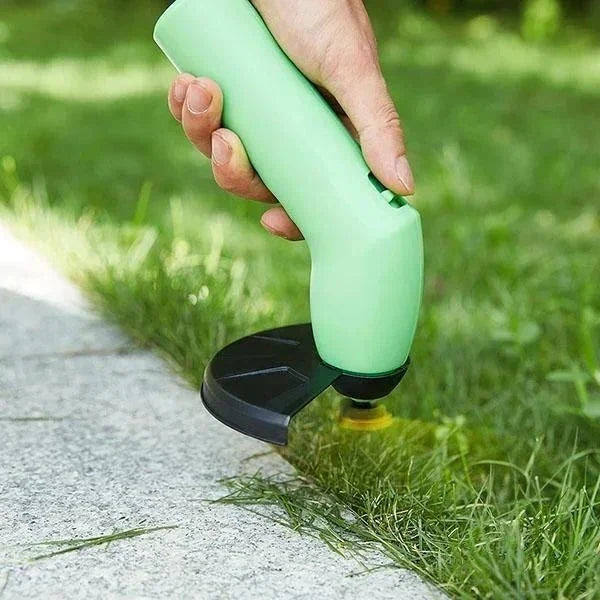 Kabelloser Unkrauttrimmer, Mini-Rasentrimmer mit Akku und Teleskopstiel für Gartenpflege und Unkrautentfernung | Sansoti