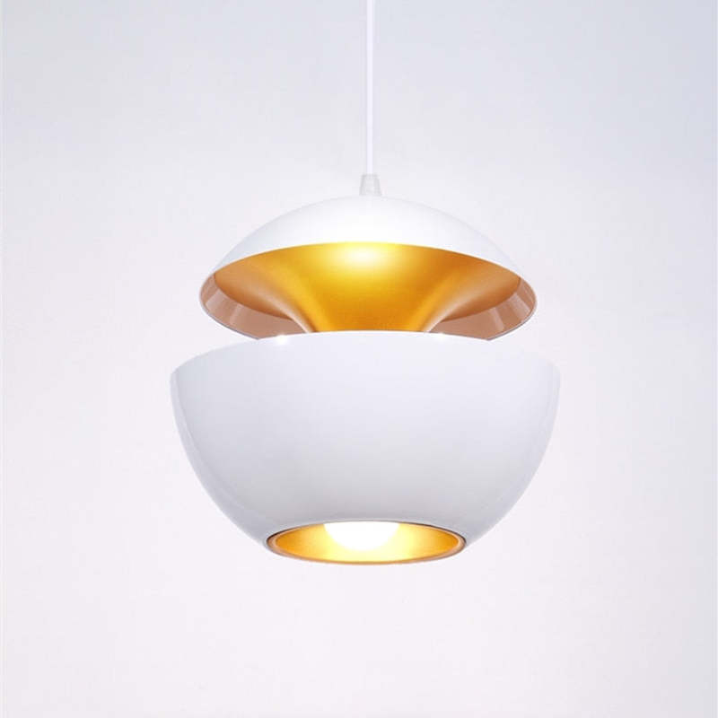 Elegante LED-Deckenleuchte Schwarz-Weiß Modernes Design Rund Aluminium Essbereich Schlafzimmer Wohnzimmer Warm Dimmbares Licht Skandinavisches Interieur Stilvoll | Sansoti