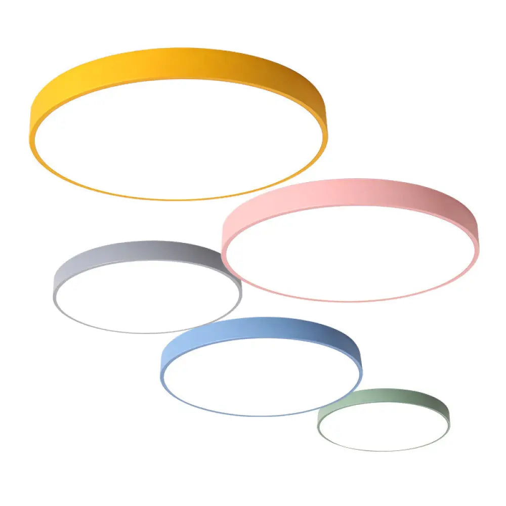 Ronde Acryl LED Plafondlamp met Afstandsbediening – Kinderkamer Verlichting | Sansoti