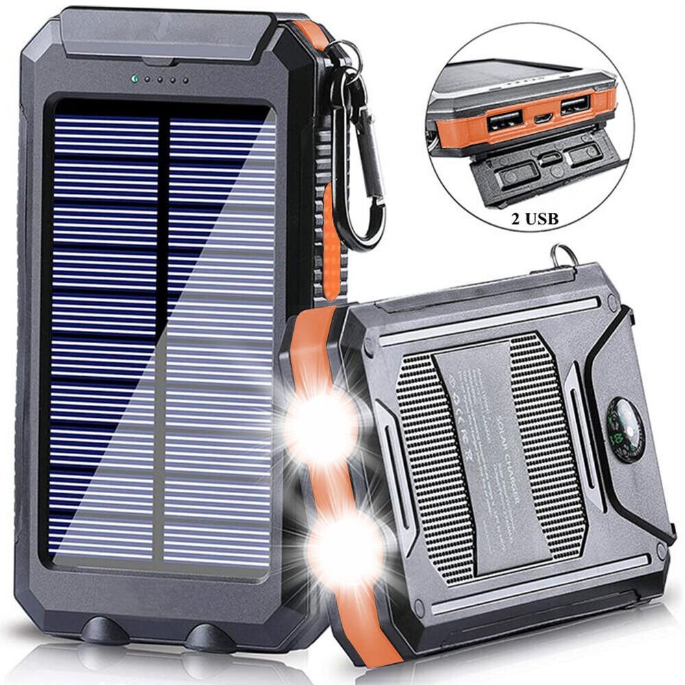 Batterie externe solaire 10000 mAh avec boîtier étanche pour usage extérieur | Restfield