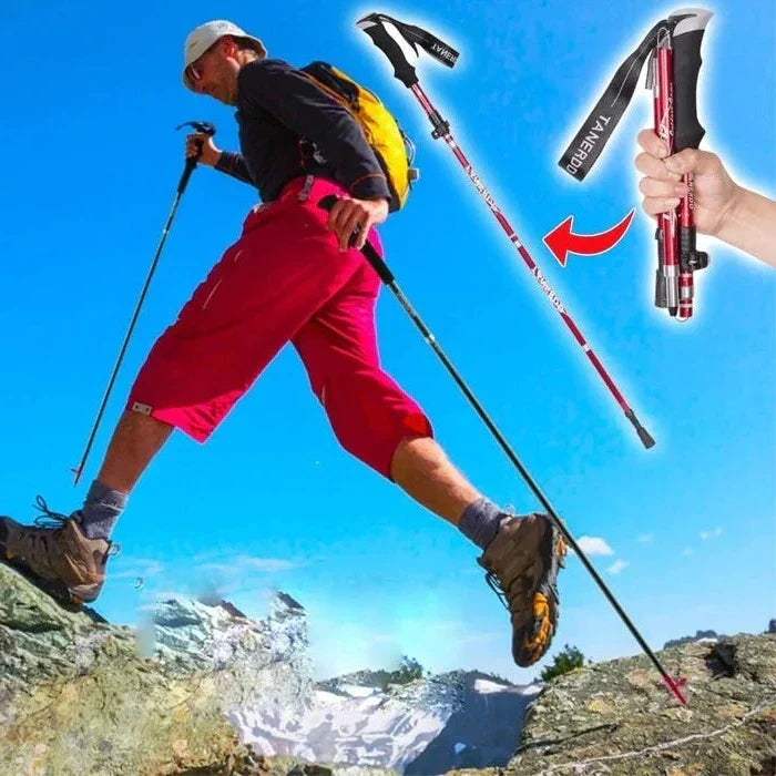Telescopische Wandelstok Verstelbaar Lichtgewicht Aluminium voor Trekking Hiking Outdoor Wandelen Bergen | Sansoti