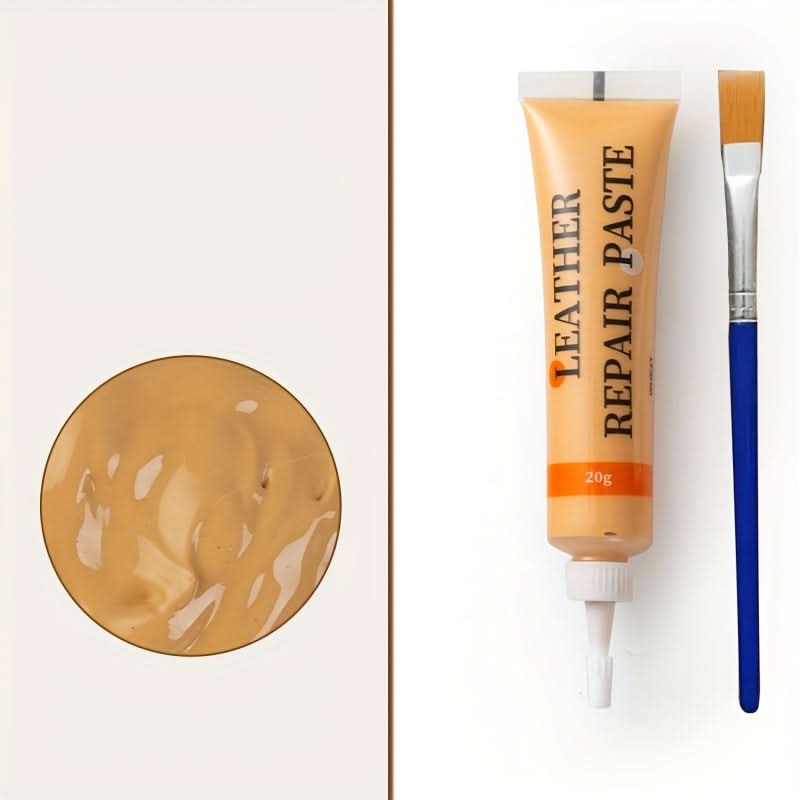Kit de réparation du cuir pour meubles, sièges de voiture et canapés, kit de restauration avec applicateur 3x10cm | Sansoti