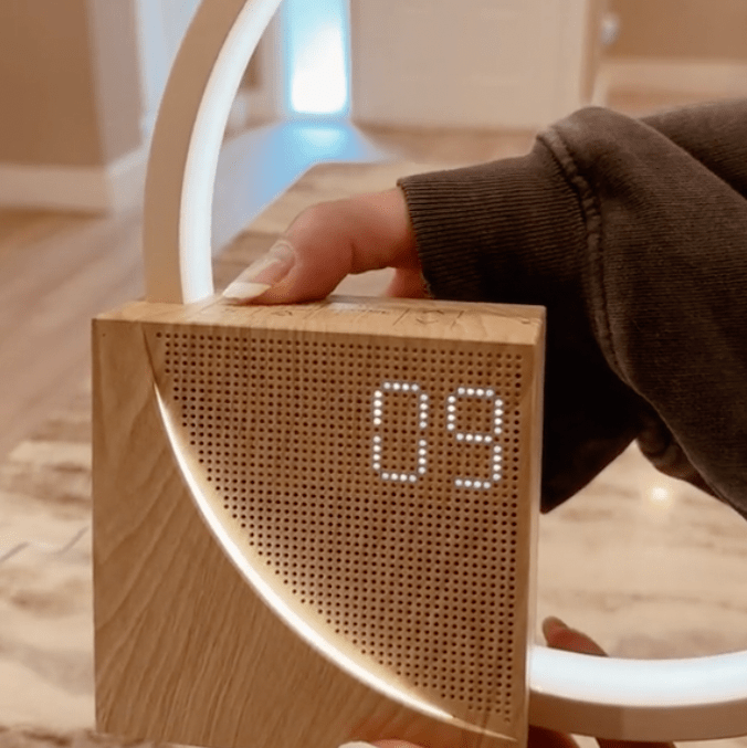 Digitale Lichtwekker met Zonsopgang Simulatie – Natuurlijk Wakker Worden – USB Oplaadpoort & FM Radio | Sansoti