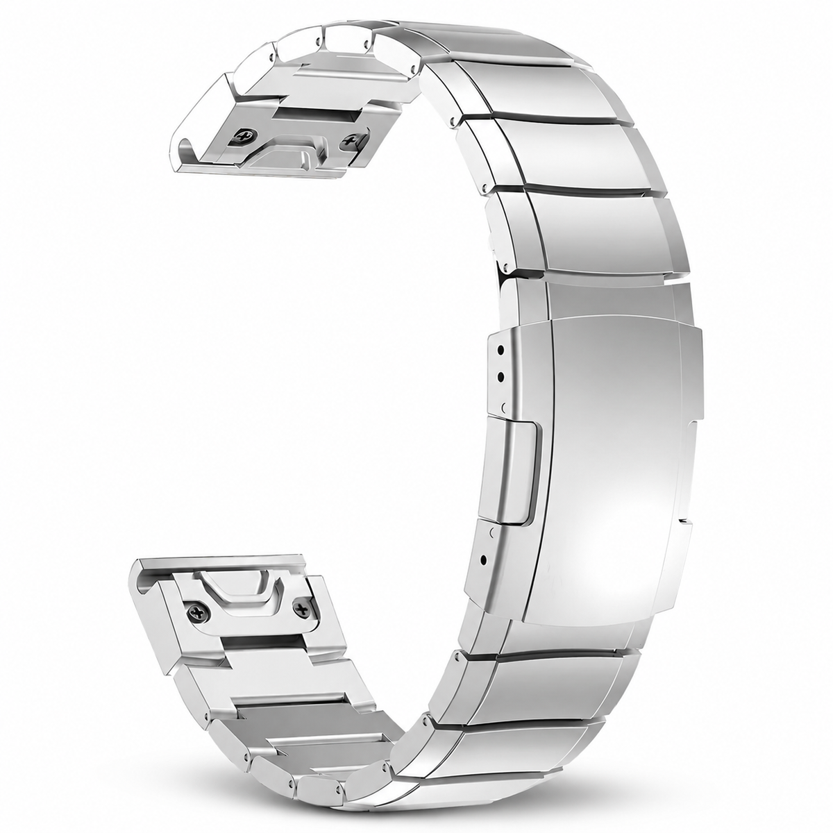 Bracelet à maillons en titane pour smartwatch 22 mm et 26 mm, QuickFit, bracelet de montre sportif en acier et métal | Sansoti