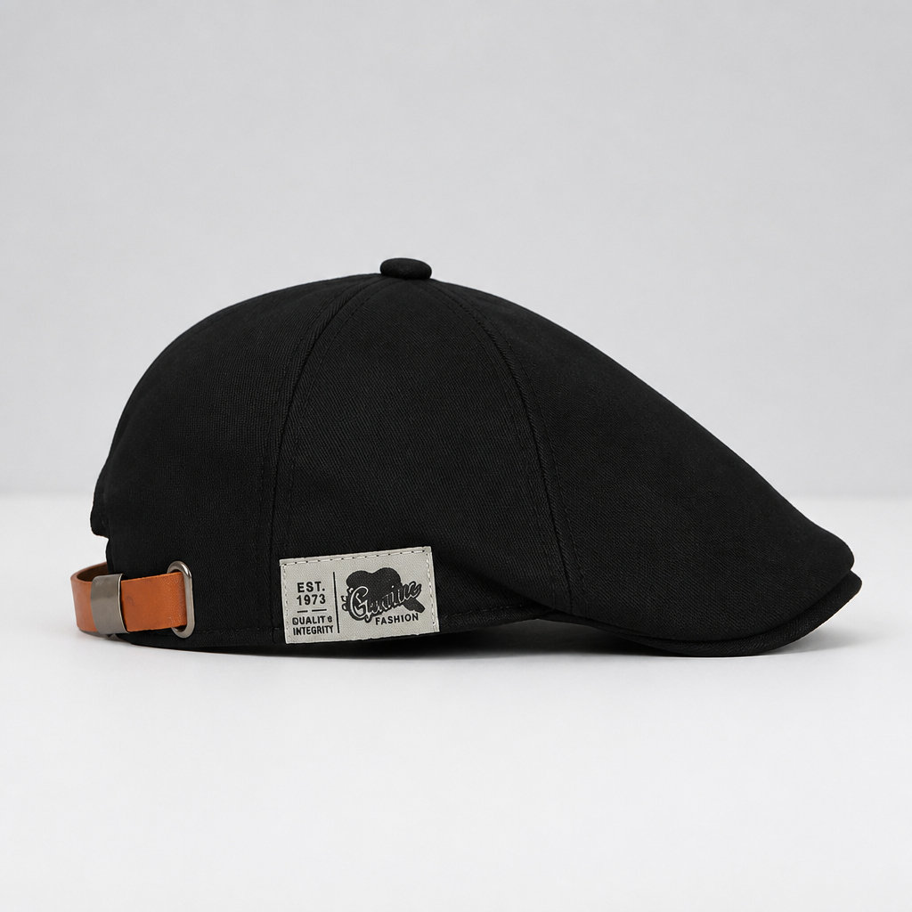 Adjustable Cotton Flat Cap for Men Lightweight Breathable Classic Casual Headwear Retro Style | Sansoti