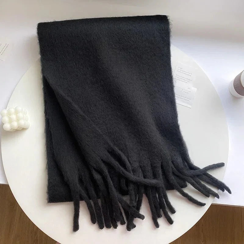 Écharpe en cachemire pour femme et homme, accessoire d’hiver, châle enveloppant en laine, tour de cou, étole, écharpe enveloppante chaude et douce | Sansoti