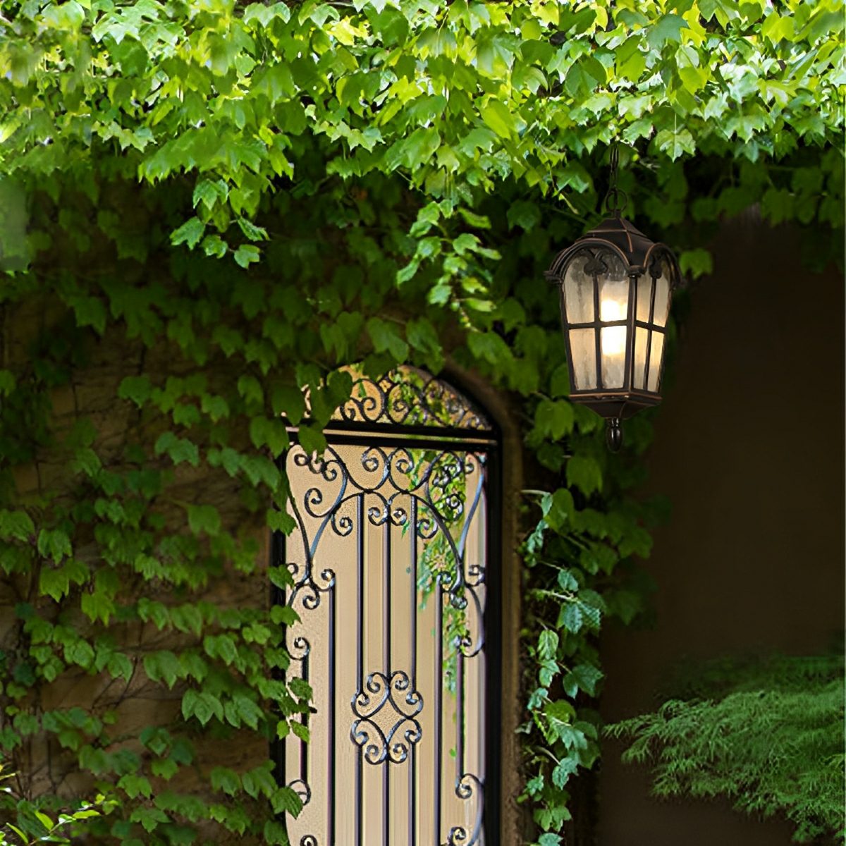 Hanglamp Tuin Zwart Lantaarn LED Waterdicht Aluminium IP56 Verstelbaar voor Terras Veranda Pergola Buiten | Sansoti