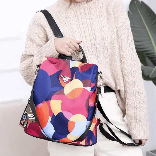 Women's Backpack with Hidden Pockets Waterproof Anti-Theft Design Lightweight | Sansoti