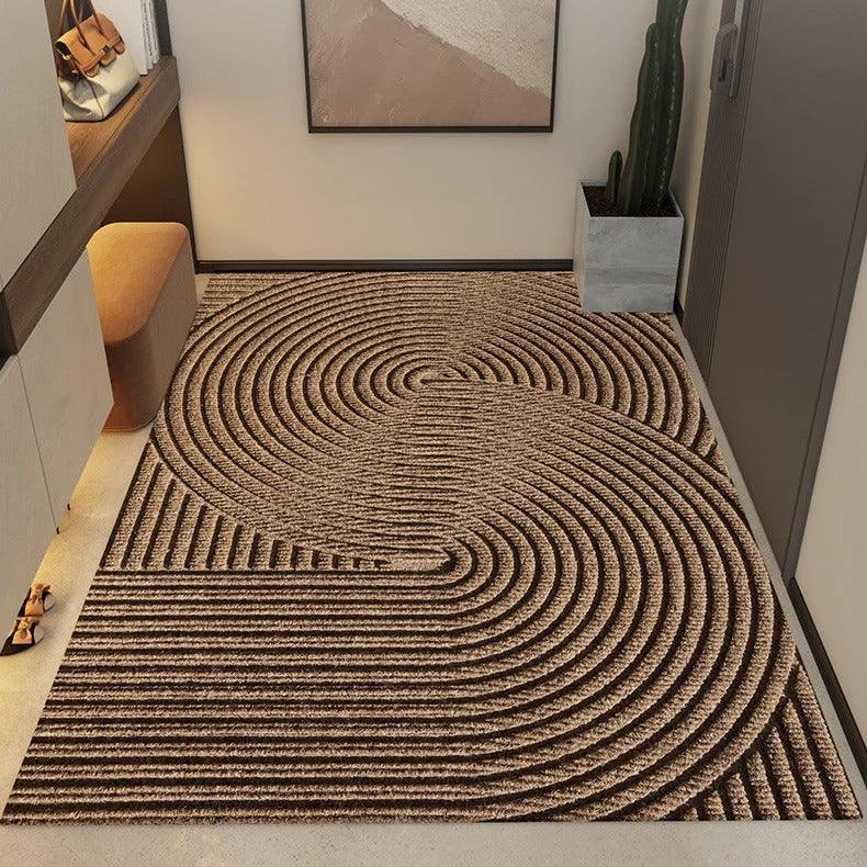 Antislip Deurmat Binnen & Buiten Groen Grijs Khaki Vuilvangmat Slijtvast Design Entree Hal Voordeur Inkom | Sansoti