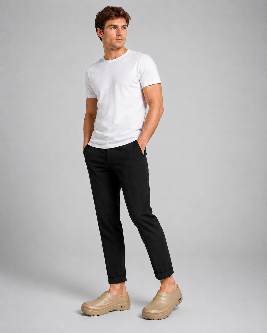 Non-Slip Work Shoes for Professionals — Oil-Resistant Slip-On Chef Shoes for Men and Women — Lightweight Safety Shoes for Kitchen Summer | Sansoti