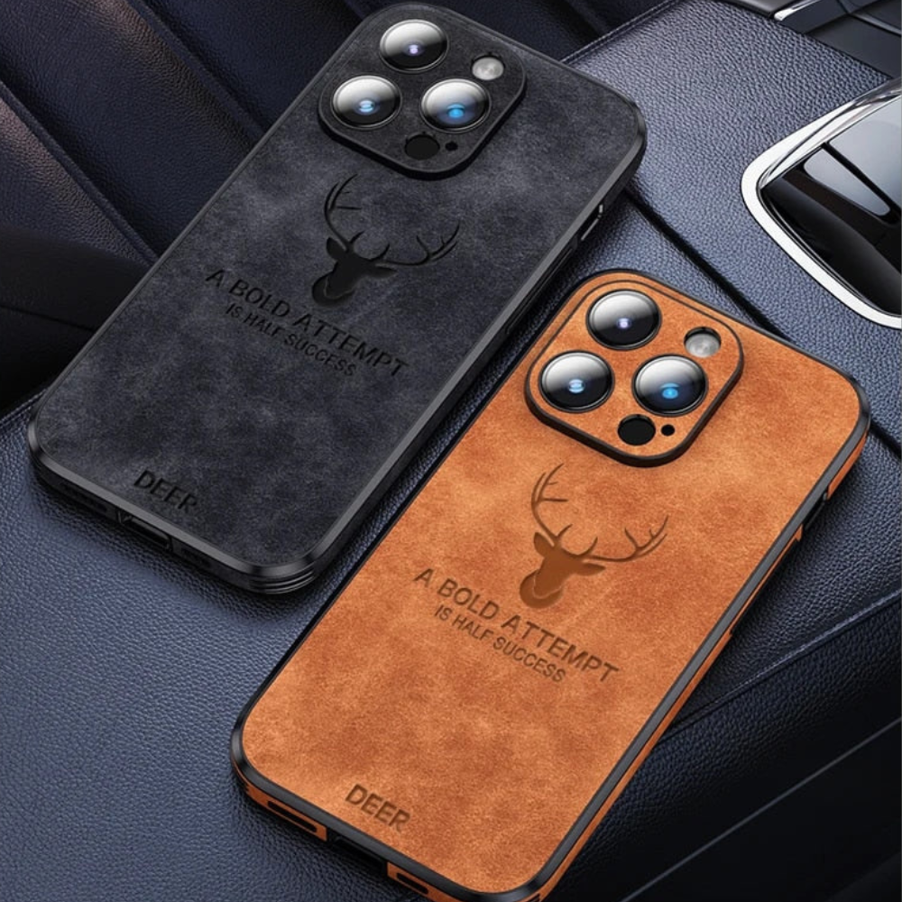 Smartphone Hoesje in Leerlook — Slank Design met Valbescheming & MagSafe-Compatibiliteit voor iPhone 16/15/14/13/12 | Sansoti