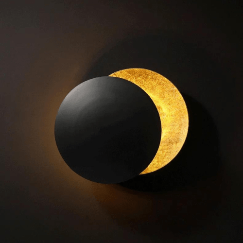 Applique murale Éclipse solaire Orientable Métal Or Art déco LED | Restfield