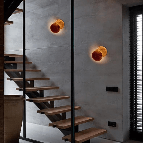 Applique murale Éclipse solaire Orientable Métal Or Art déco LED | Restfield