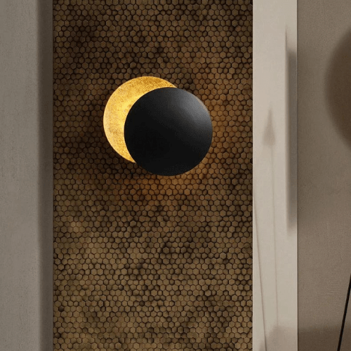 Applique murale Éclipse solaire Orientable Métal Or Art déco LED | Restfield