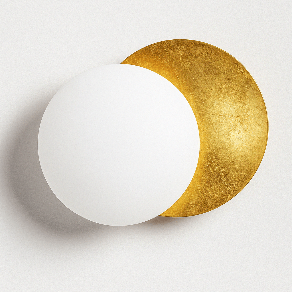 Applique murale Éclipse solaire Orientable Métal Or Art déco LED | Restfield