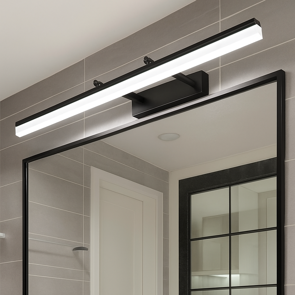 Spiegelleuchte LED Aluminium Gold Badezimmer Wohnzimmer Lineare Wandleuchte Spiegelbeleuchtung Make-up Lampe Kunst Beleuchtung | Restfield