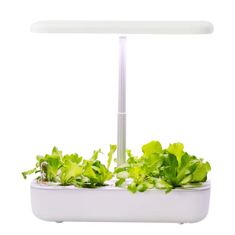 Hydroponic Herb Growing System for 12 Plants, Black and White LED Lighting, Grow Cabinet, Fresh Kitchen Herbs | Sansoti
