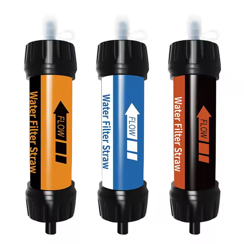 Tragbarer Wasserfilterstrohhalm, Kapazität 4000L, Outdoor, Camping, Wandern, Notfälle, Ultrafiltration, Survival | Sansoti