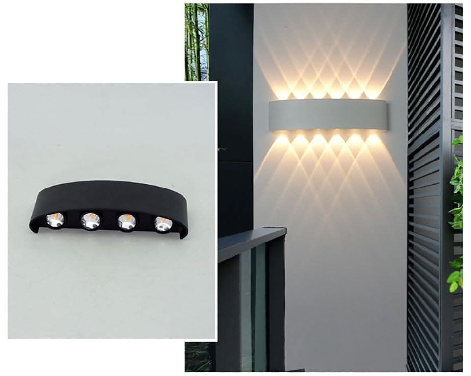Applique murale extérieure LED étanche avec design aluminium moderne et éclairage haut & bas | Restfield