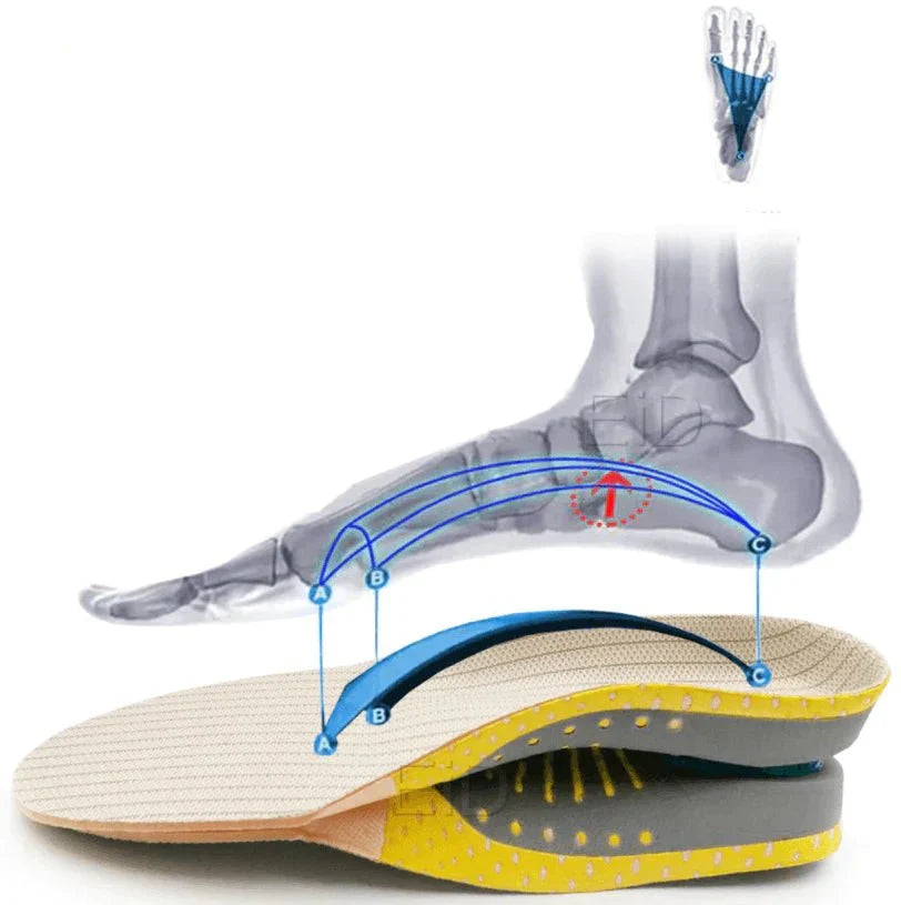 Orthopedische Gel Inlegzolen met Voetboogsteun voor Dagelijks Comfort Pijnverlichting en Optimale Pasvorm | Sansoti