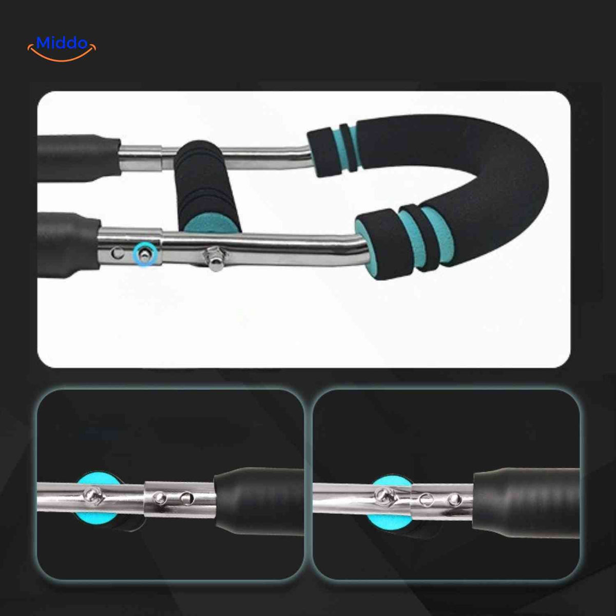 U-Shaped Arm Trainer Adjustable Three Positions Home Fitness Shoulder Chest Back Core Muscle Training Workout | Sansoti