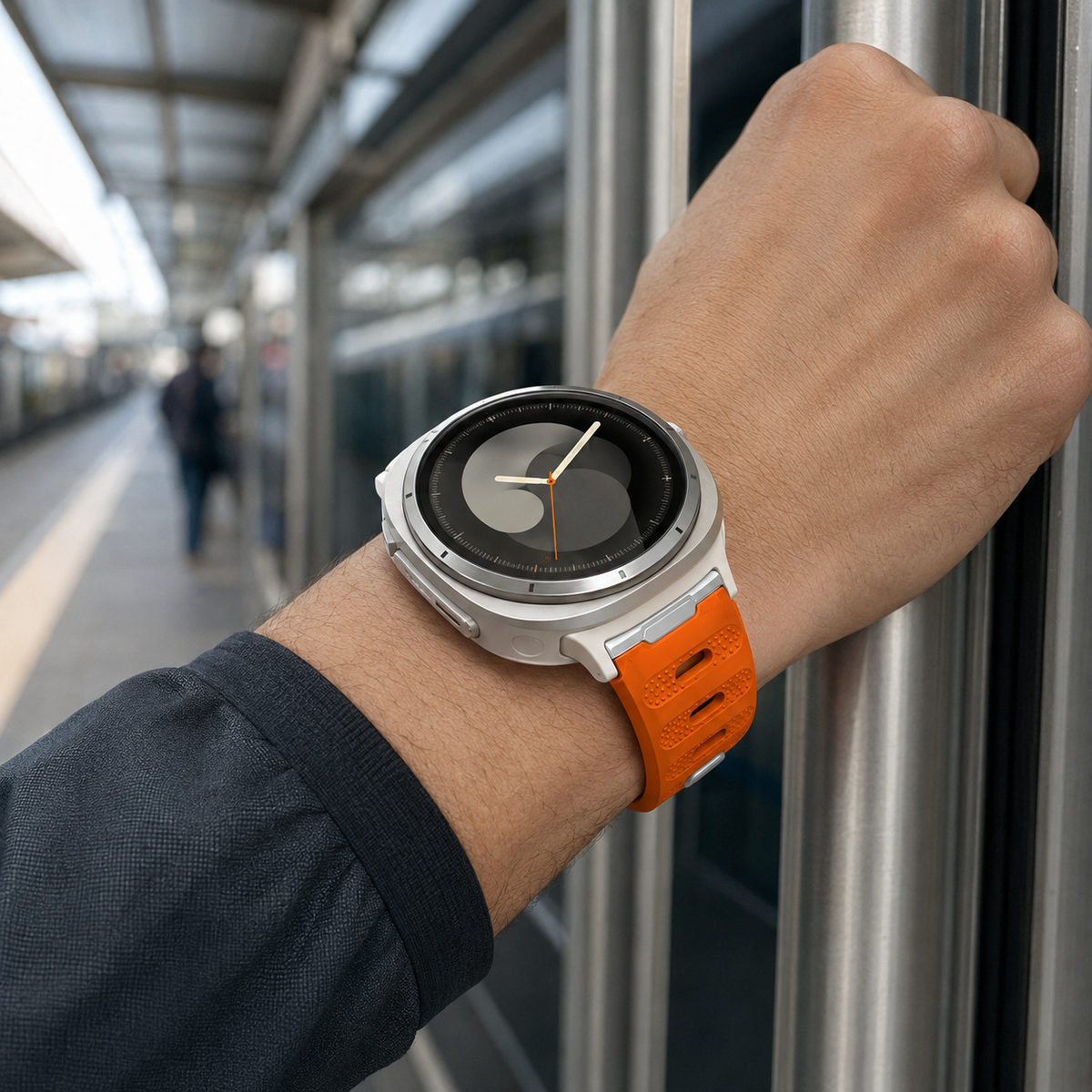 Sportuhrarmband aus belüftetem Silikon für Smartwatches, 40 mm, 44 mm, 46 mm, 47 mm, Fitnessarmband, Training, Sport | Sansoti