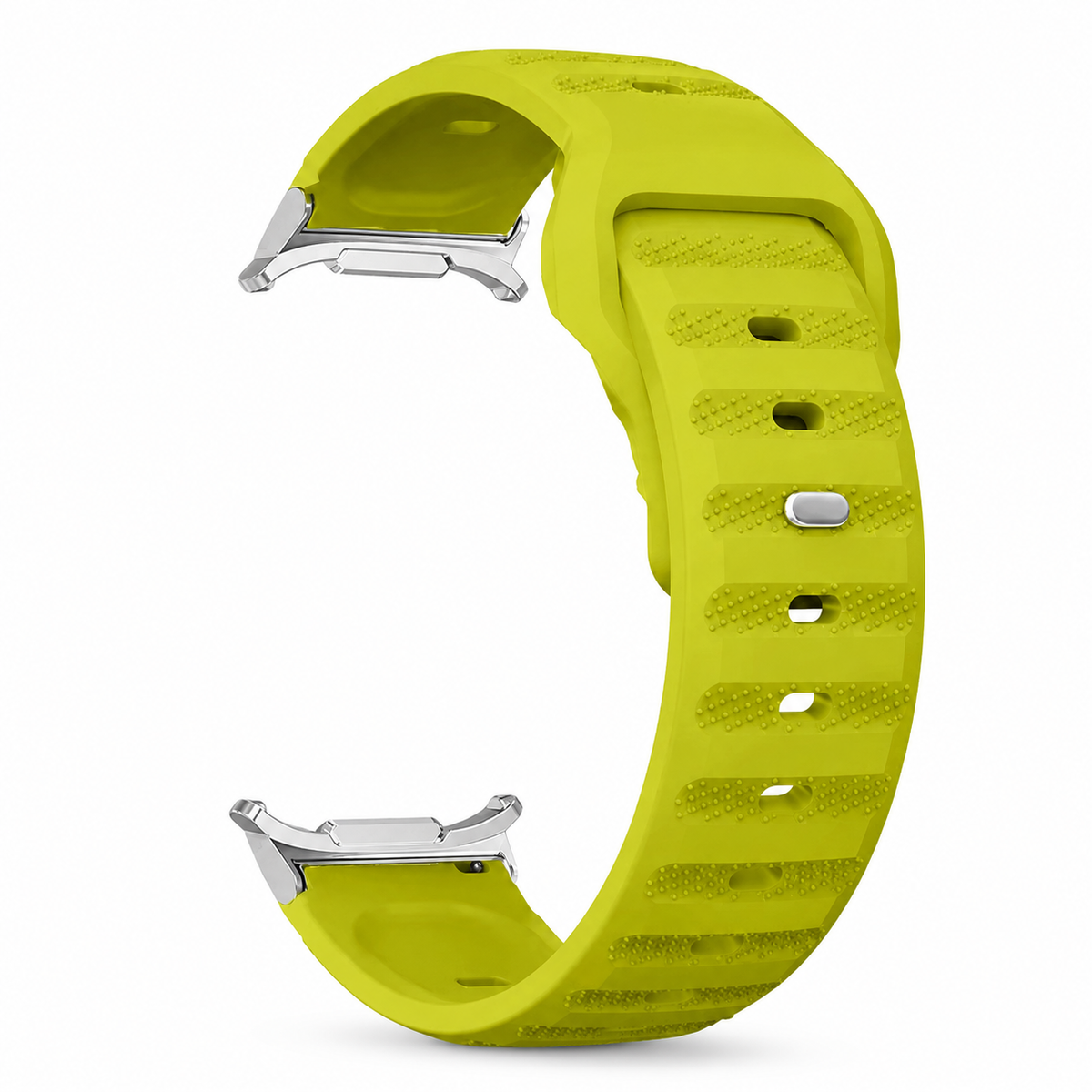 Sportuhrarmband aus belüftetem Silikon für Smartwatches, 40 mm, 44 mm, 46 mm, 47 mm, Fitnessarmband, Training, Sport | Sansoti