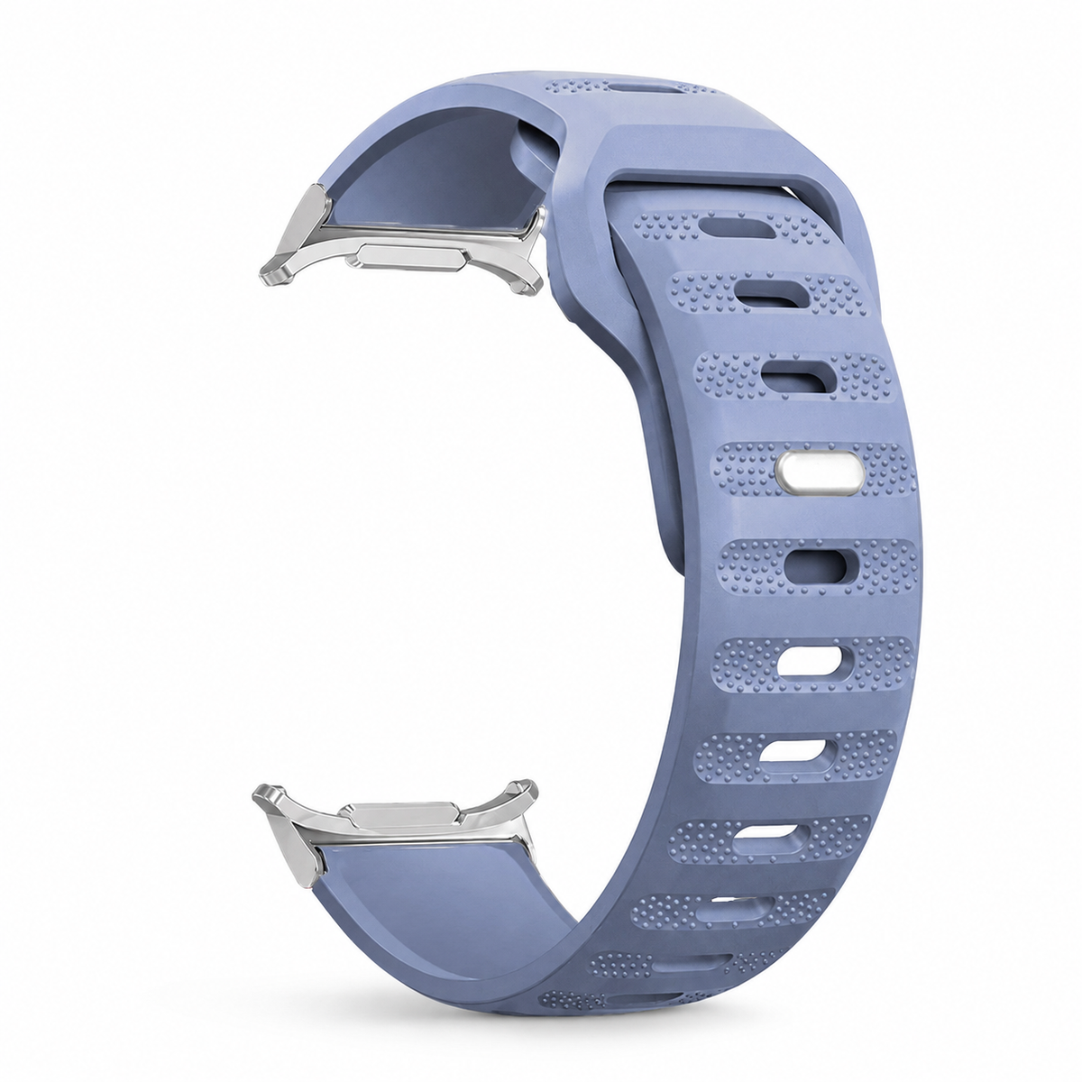 Sportuhrarmband aus belüftetem Silikon für Smartwatches, 40 mm, 44 mm, 46 mm, 47 mm, Fitnessarmband, Training, Sport | Sansoti